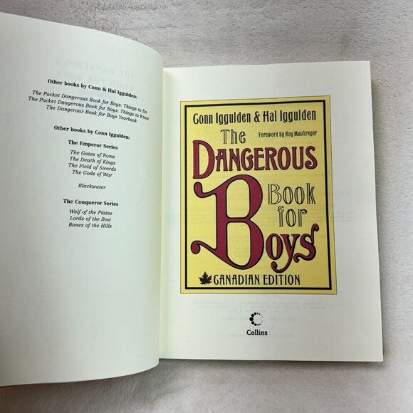 The Dangerous Book for Boys (Canadian Edition) by Hal Iggulden Hardcover Book - Picture 3 of 6